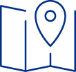 icon of a map with a location pin